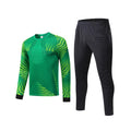 Long Sleeve Padded Chest Soccer Goalkeeper Tracksuit Green