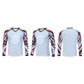 Padded Goalkeeper Jersey Long Sleeve Breathable Soccer Goalie Shirt White