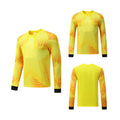 Long Sleeve Padded Chest Soccer Goalkeeper Jersey Yellow